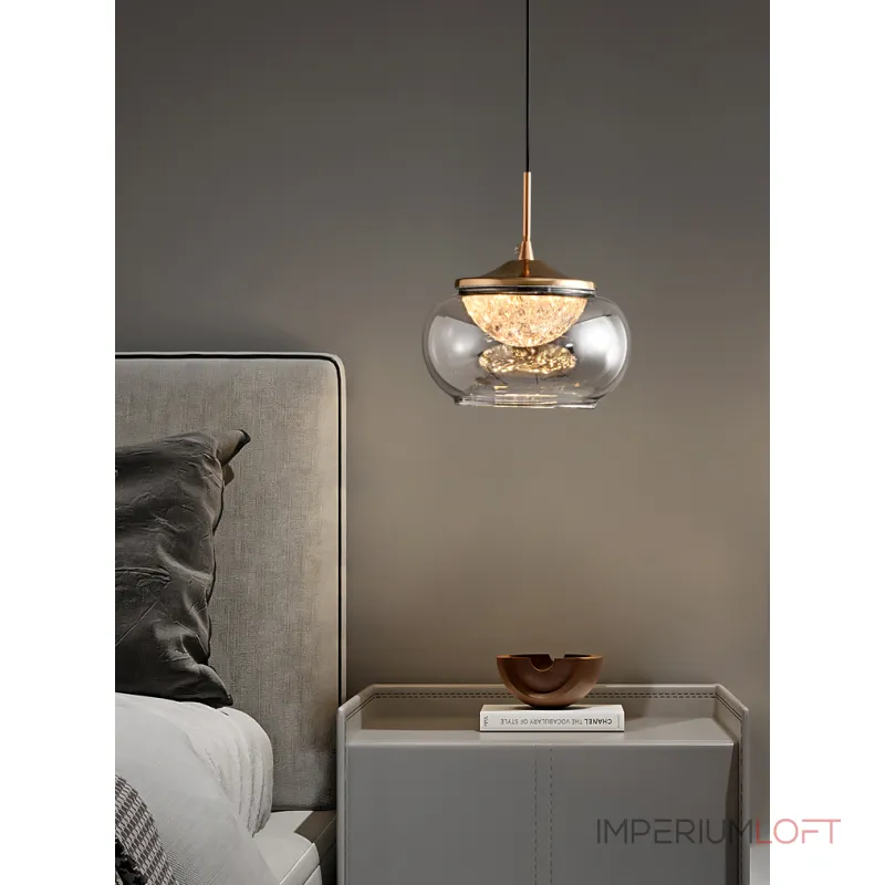 Подвесной светильник Delight Collection MT9128 MT9128-1H gold/smoke