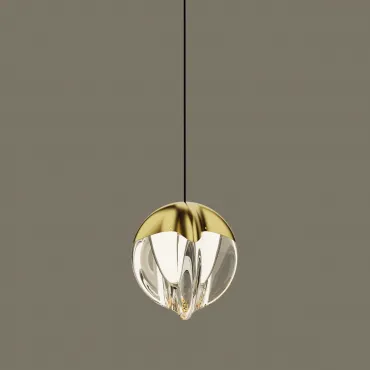 Подвесной светильник Delight Collection MD24001033 MD24001033-1A gold/clear Подвесной светильник Delight Collection MD24001033 MD24001033-1A gold/clear