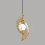 Подвесной светильник Delight Collection MD24030035 MD24030035-1A brass/amber от ImperiumLoft
