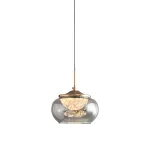 Подвесной светильник Delight Collection MT9128 MT9128-1H gold/smoke