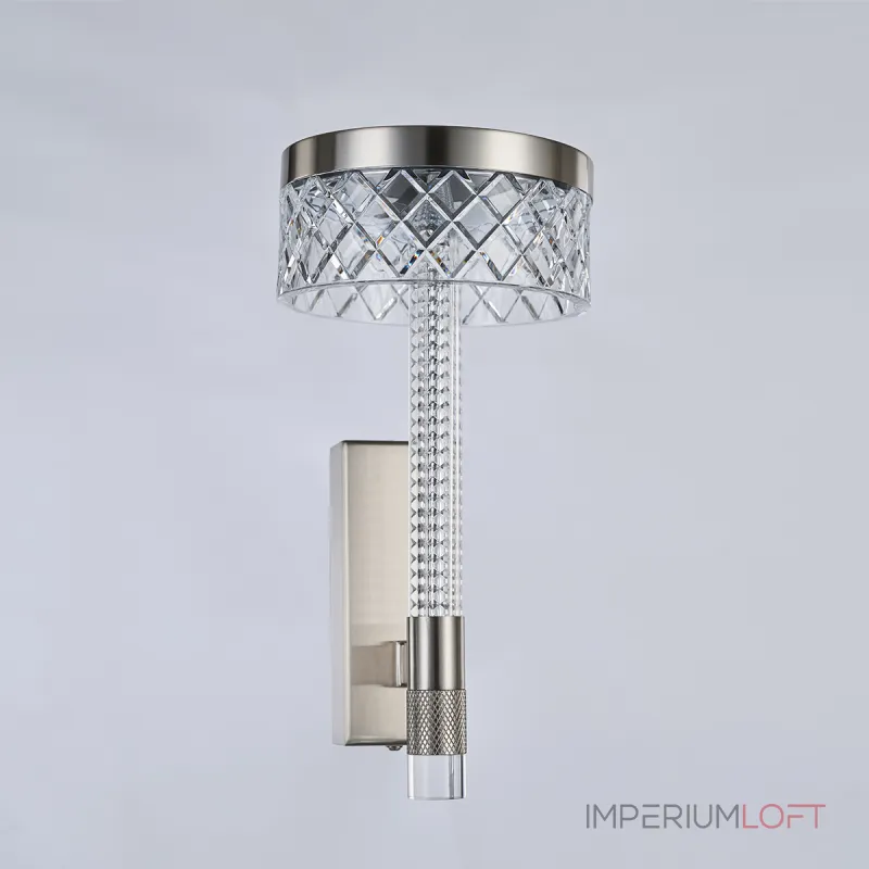 Настенный светильник Delight Collection Diamond cut MB21020075-1A satin nickel Настенный светильник Delight Collection Diamond cut MB21020075-1A satin nickel