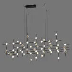 Подвесная люстра Delight Collection Molecular MD18001067-55A black/gold