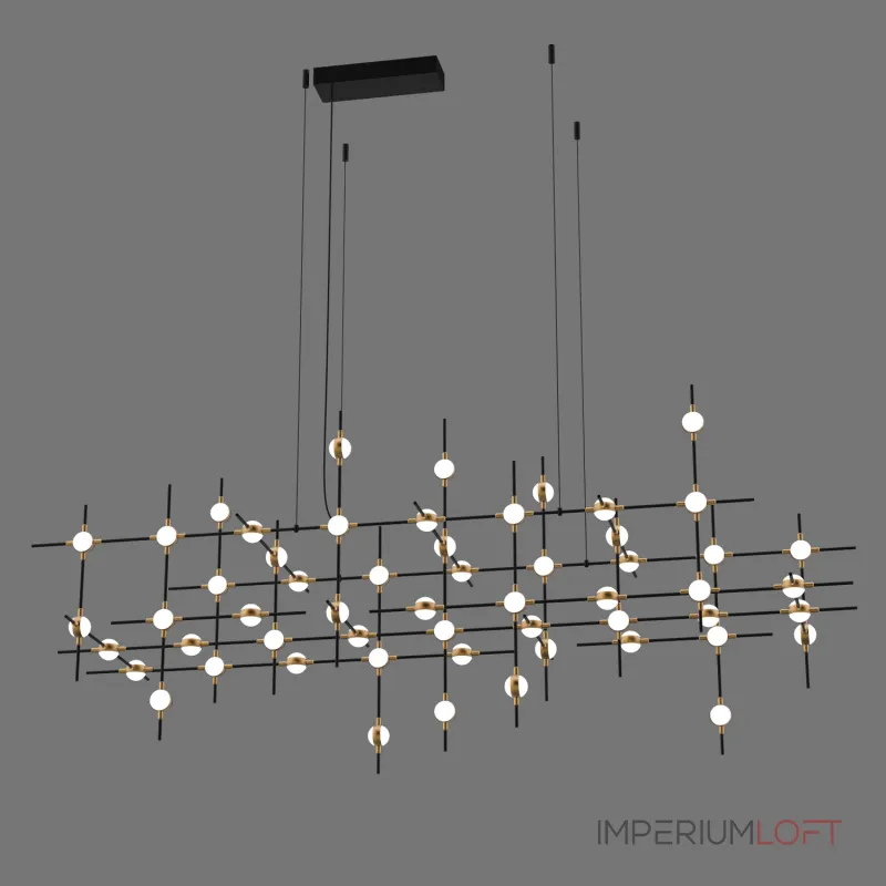 Подвесная люстра Delight Collection Molecular MD18001067-55A black/gold Подвесная люстра Delight Collection Molecular MD18001067-55A black/gold
