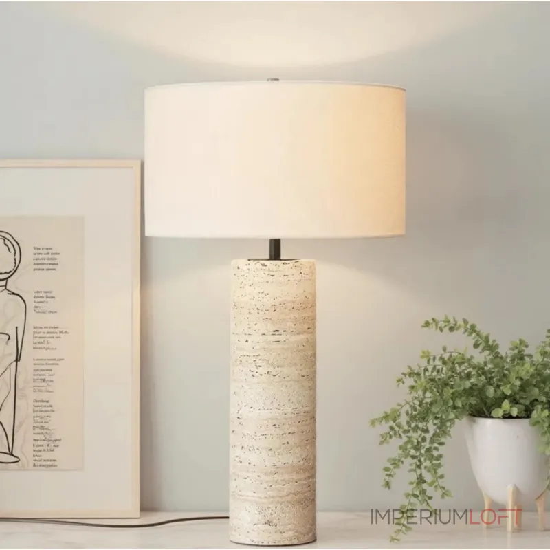Настольная лампа Delight Collection Stone Table Lamp 5003T travertine Настольная лампа Delight Collection Stone Table Lamp 5003T travertine