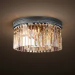 Светильник потолочный Delight Collection 1920s Odeon KR0387C-6B/P black/clear