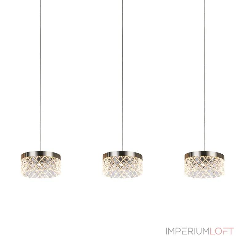 Подвесной светильник Delight Collection Diamond cut MD21020075-3B satin nickel Подвесной светильник Delight Collection Diamond cut MD21020075-3B satin nickel