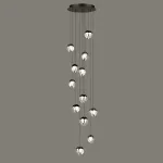 Подвесной светильник Delight Collection MD24001033 MD24001033-12A black/clear