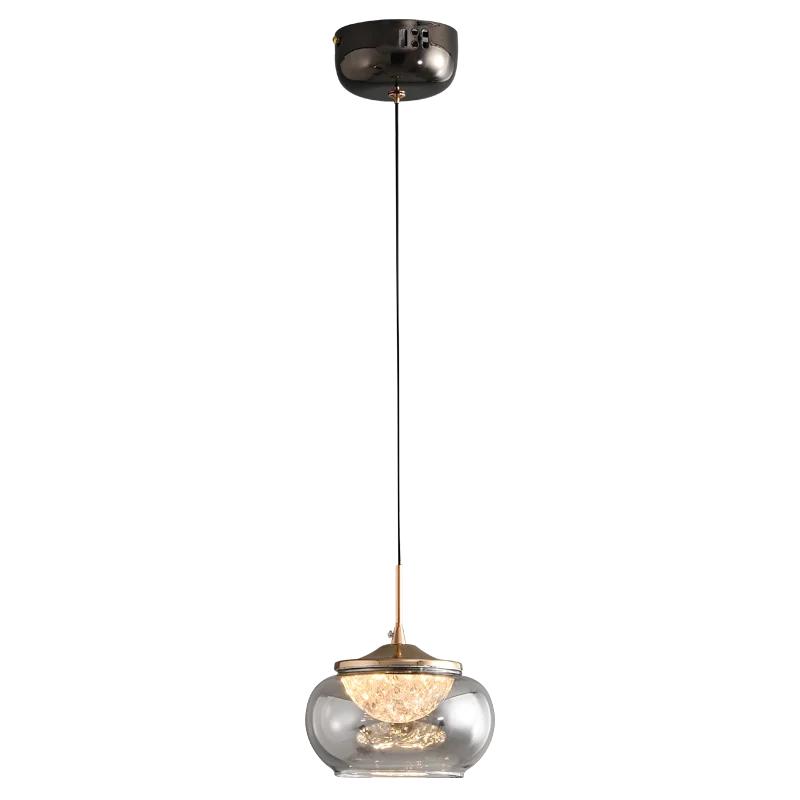 Подвесной светильник Delight Collection MT9128 MT9128-1H gold/smoke