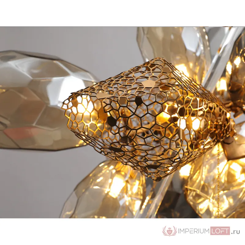 Настенный светильник Delight Collection Britannica 8898W gold/smoky от ImperiumLoft