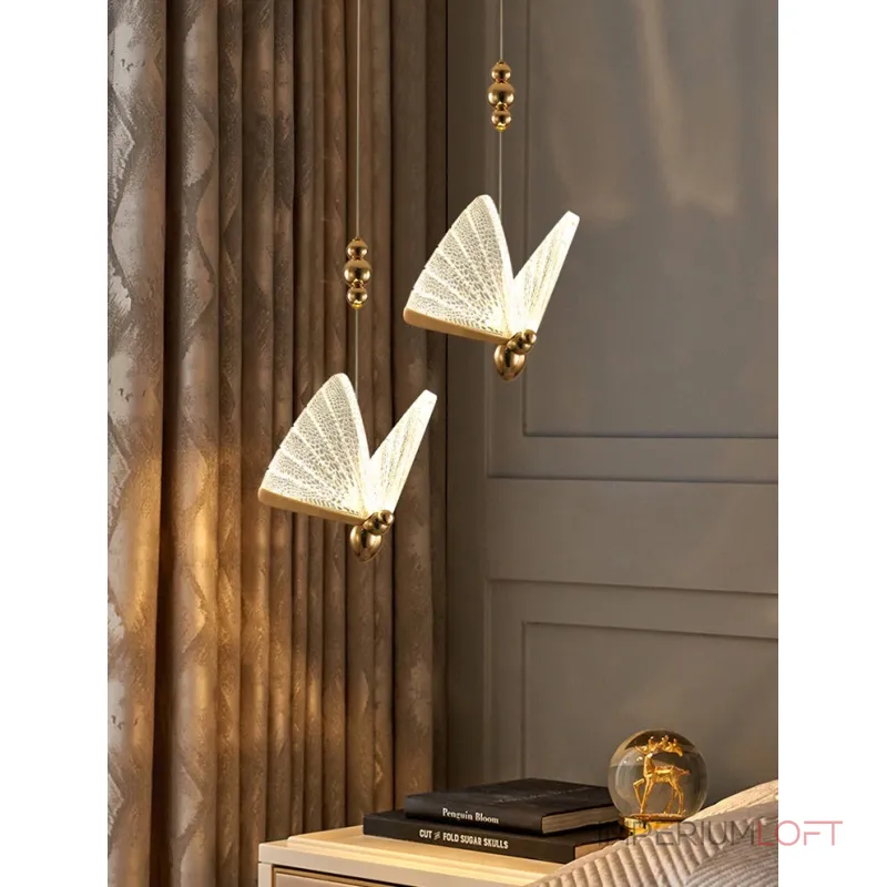 Подвесной светильник Delight Collection Butterfly OM8201008-1 rose gold
