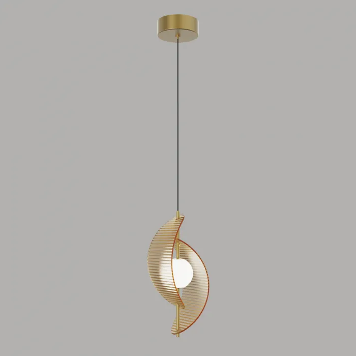 Подвесной светильник Delight Collection MD24030035 MD24030035-1A brass/amber от ImperiumLoft