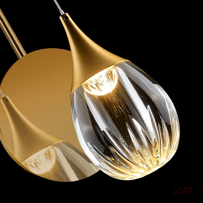 Настенный светильник Delight Collection Stilla MB24001004-1A gold/clear