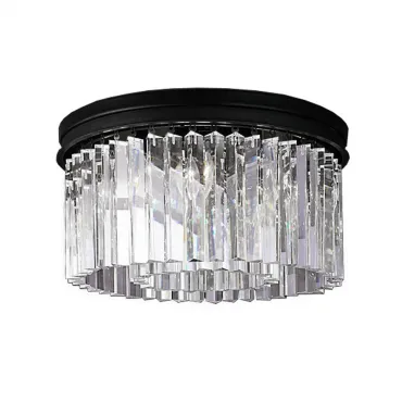 Светильник потолочный Delight Collection 1920s Odeon KR0387C-6B/P black/clear