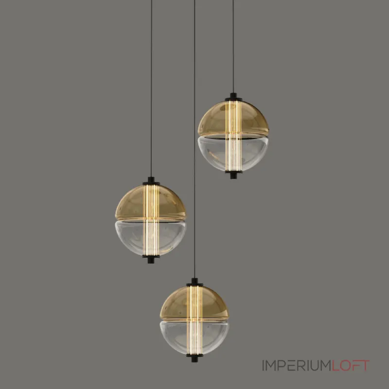 Подвесной светильник Delight Collection MD24022079 MD24022079-3A black/amber