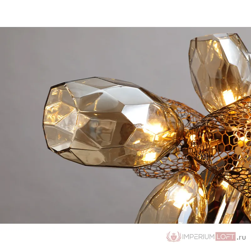 Настенный светильник Delight Collection Britannica 8898W gold/smoky от ImperiumLoft