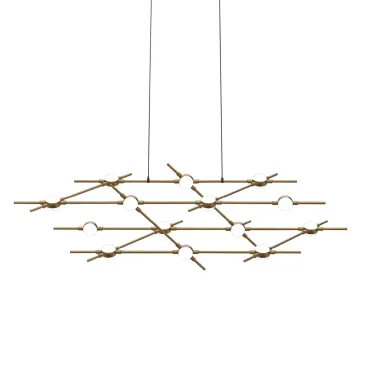 Подвесная люстра Delight Collection Molecular MD18001067-14A black/gold