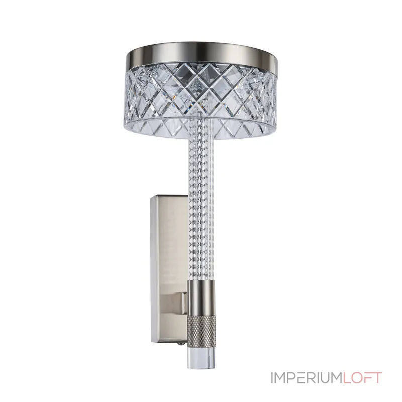 Настенный светильник Delight Collection Diamond cut MB21020075-1A satin nickel Настенный светильник Delight Collection Diamond cut MB21020075-1A satin nickel