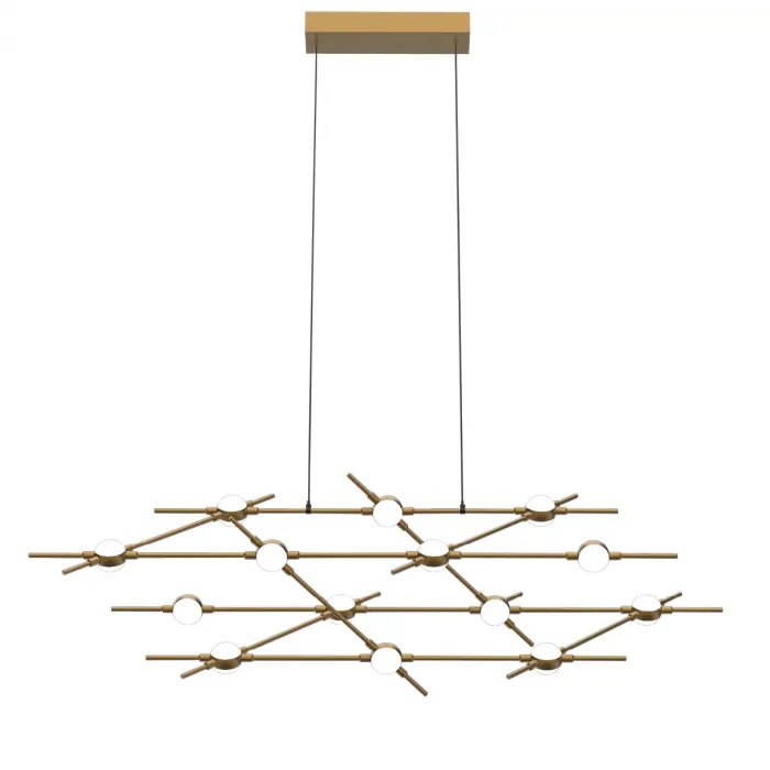 Люстра Delight Collection Molecular MD18001067-14A black/gold от ImperiumLoft