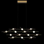 Люстра Delight Collection Molecular MD18001067-14A black/gold от ImperiumLoft