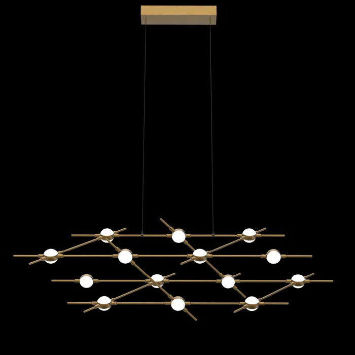 Люстра Delight Collection Molecular MD18001067-14A black/gold от ImperiumLoft
