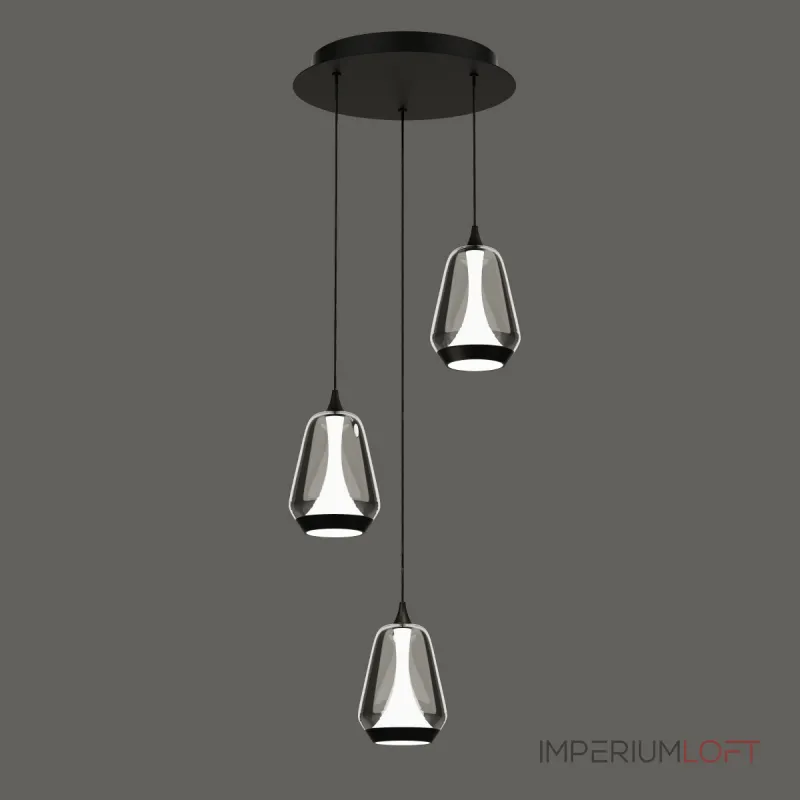 Подвесной светильник Delight Collection MD24001011 MD24001011-3A black/smoky Подвесной светильник Delight Collection MD24001011 MD24001011-3A black/smoky