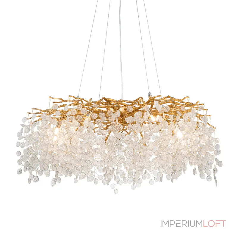 Подвесная люстра Delight Collection Shiro-noda FTB006R-100 brass/clear