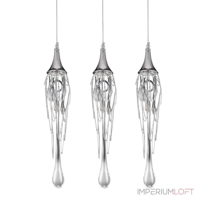 Подвесной светильник Delight Collection Goddess Tears P68009L-3 chrome
