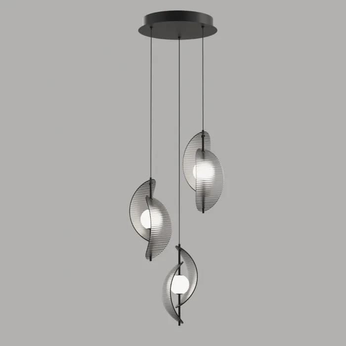 Подвесной светильник Delight Collection MD24030035 MD24030035-3A black/smoky от ImperiumLoft