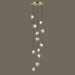 Подвесной светильник Delight Collection MD24001033 MD24001033-12A gold/clear