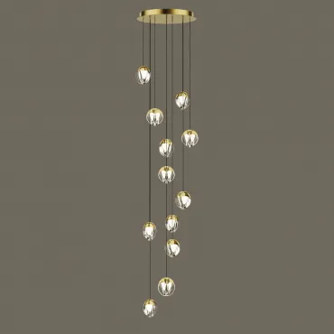 Подвесной светильник Delight Collection MD24001033 MD24001033-12A gold/clear