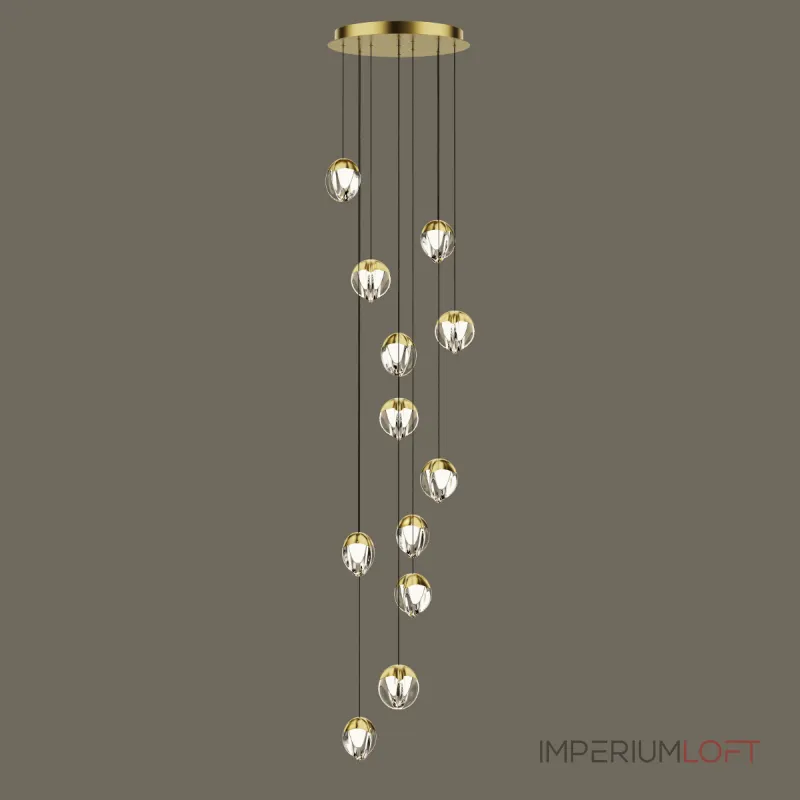 Подвесной светильник Delight Collection MD24001033 MD24001033-12A gold/clear