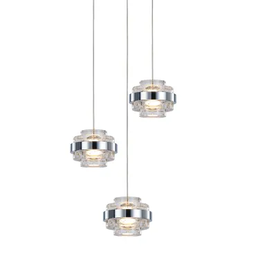 Подвесной светильник Delight Collection Indiana MD22030002-3A chrome/clear Подвесной светильник Delight Collection Indiana MD22030002-3A chrome/clear
