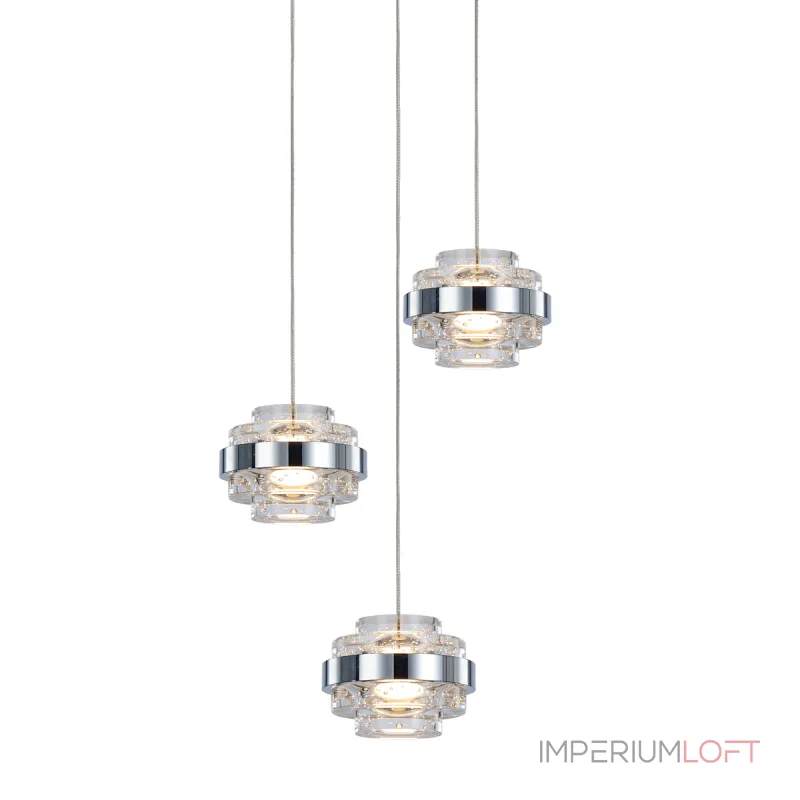 Подвесной светильник Delight Collection Indiana MD22030002-3A chrome/clear Подвесной светильник Delight Collection Indiana MD22030002-3A chrome/clear