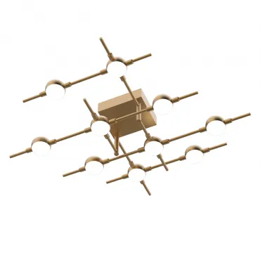 Потолочный светильник Delight Collection Molecular MX18001067-10A gold Потолочный светильник Delight Collection Molecular MX18001067-10A gold