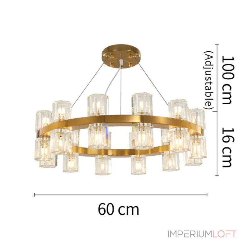 Подвесная люстра Delight Collection Arcachon 8530P/D610 gold
