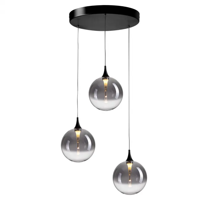 Светильник подвесной Delight Collection MD23001045 MD23001045H-3A black/smoky от ImperiumLoft
