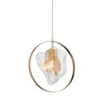 Подвесной светильник Delight Collection Cowley P60669-1 gold/clear