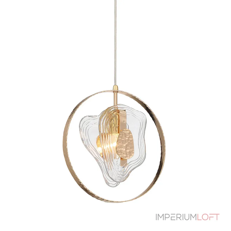 Подвесной светильник Delight Collection Cowley P60669-1 gold/clear Подвесной светильник Delight Collection Cowley P60669-1 gold/clear