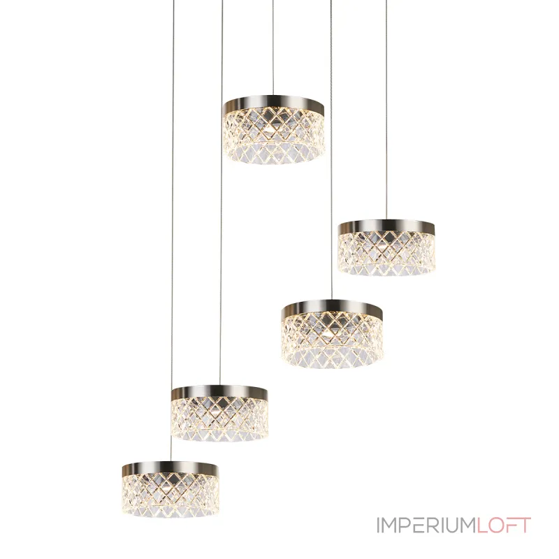 Подвесной светильник Delight Collection Diamond cut MD21020075-5A satin nickel Подвесной светильник Delight Collection Diamond cut MD21020075-5A satin nickel
