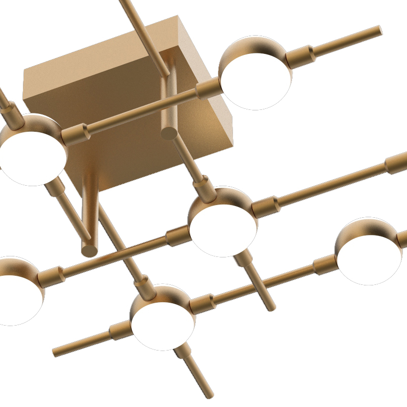 Потолочный светильник Delight Collection Molecular MX18001067-10A gold Потолочный светильник Delight Collection Molecular MX18001067-10A gold