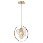 Подвесной светильник Delight Collection Cowley P60669-1 gold/clear