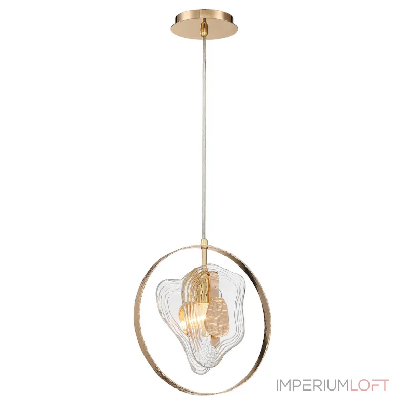 Подвесной светильник Delight Collection Cowley P60669-1 gold/clear Подвесной светильник Delight Collection Cowley P60669-1 gold/clear