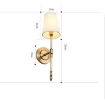 Настенный светильник Delight Collection Wall lamp MT8865-1WL brass