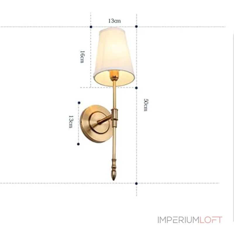 Настенный светильник Delight Collection Wall lamp MT8865-1WL brass Настенный светильник Delight Collection Wall lamp MT8865-1WL brass