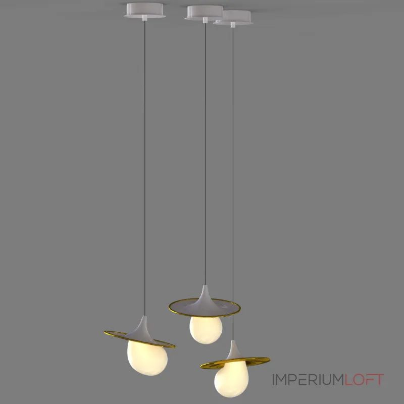 Подвесной светильник Delight Collection 10238P/1 gold/white