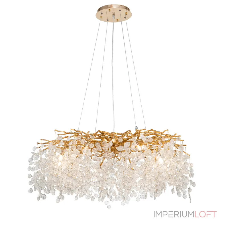 Подвесная люстра Delight Collection Shiro-noda FTB006R-100 brass/clear