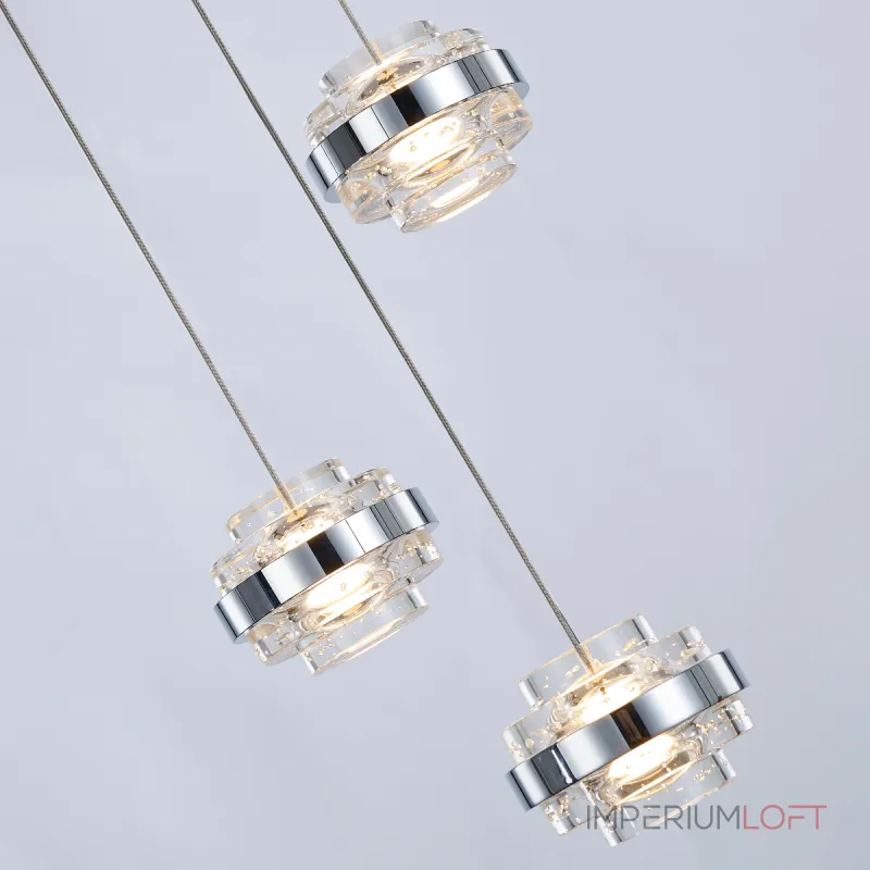 Подвесной светильник Delight Collection Indiana MD22030002-3A chrome/clear Подвесной светильник Delight Collection Indiana MD22030002-3A chrome/clear