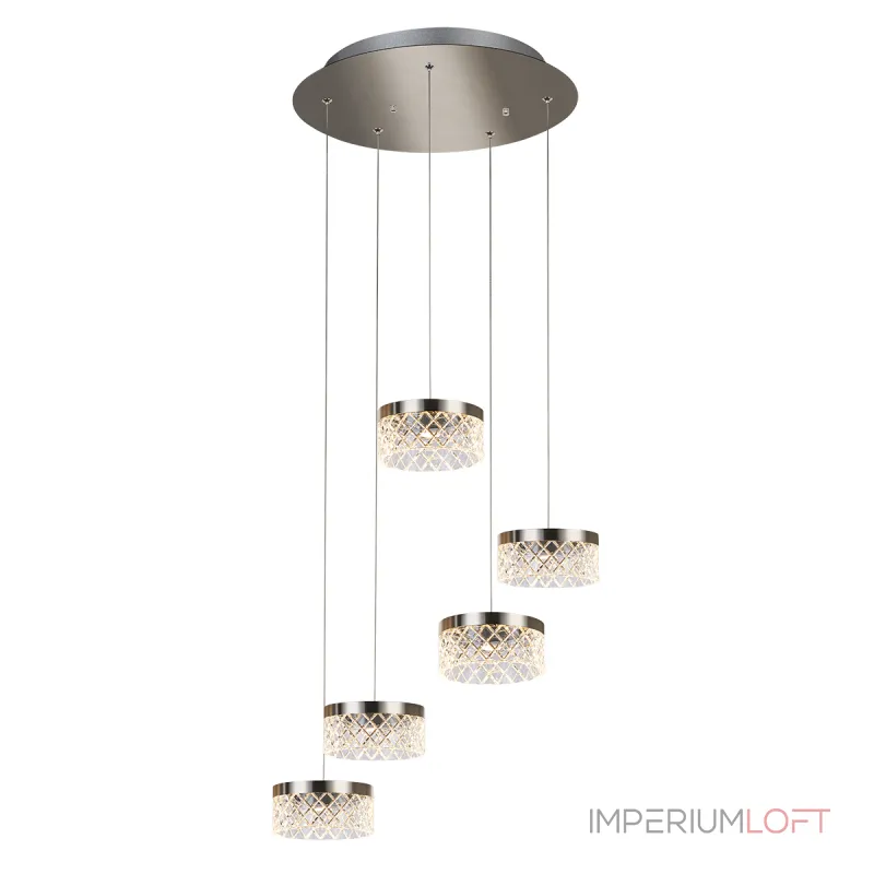 Подвесной светильник Delight Collection Diamond cut MD21020075-5A satin nickel Подвесной светильник Delight Collection Diamond cut MD21020075-5A satin nickel