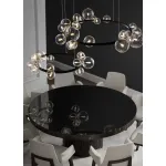Подвесная люстра Delight Collection Art Deco Bubble 8828P/L black/clear
