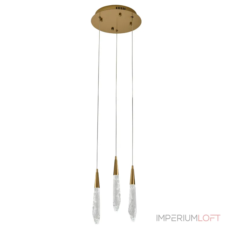Подвесной светильник Delight Collection OD2438 OD2438-3 gold/clear Подвесной светильник Delight Collection OD2438 OD2438-3 gold/clear